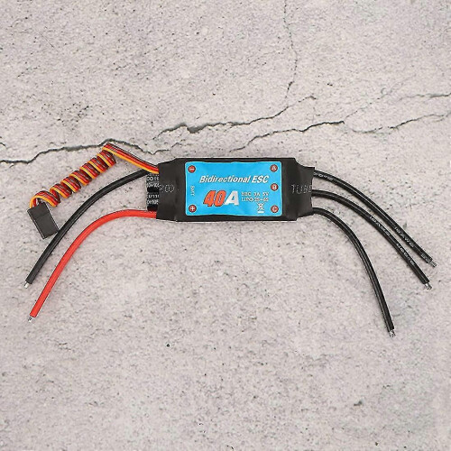 Bidirectional Esc 40a Brushless Esc For Remote Control Ship Pneumatic Underwater Propelle(40a) 1