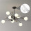 4 Pieces Ceiling Light Fixing Plate 90mm compatible with Mounting Plate Cover Base Mount 4