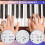 61 Key Removable Piano Keyboard Stickers Stave Notation Note Strip Stickers for Beginners Students 4