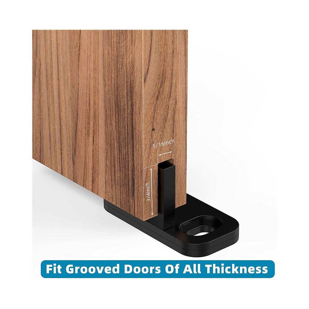 48X Sliding Barn Door Floor Guides Closet Door Guides Hardware Plastic Simple Floor Wall Mounted Bottom Track Guide 6033505767417