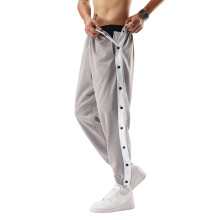 Men's Sweatpants Tear Away Basketball Sweat Pants-Gray XXL