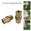 Brass Arced Hose Coupling Fitting For Welding Systems With-1pc 3