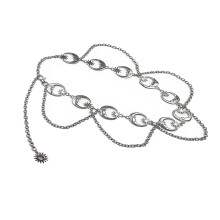 Moon and Star Waist Chain Clothes Accessories Fashion-Silver