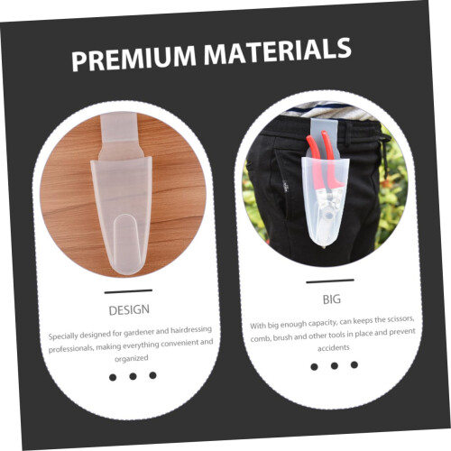 Transparent Garden Shears Holster Belt Holder for Pruning Scissors Durable Easy Access Plastic Case 2
