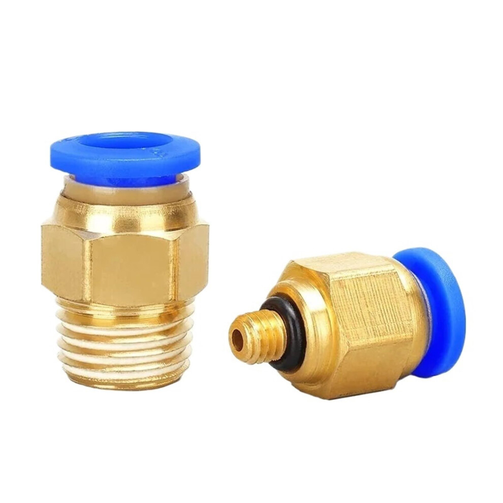 10Pcs Pneumatic Fittings Pc8â03 Quick Push To Connect Air Hose Connectors 1/4 Inch Bspt Thread 9045646498874