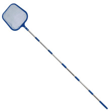 Pool Leaf Skimmer Net with 8ft Heavy Duty Stainless Steel Pole, Fine Mesh for Fast Pool Spa Cleaning