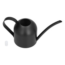 Stainless Steel Watering Can 500ML Retro Black Metal with Gentle Flow Spout for Indoor Plants