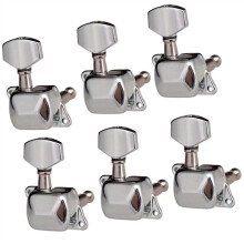 6R Electric Guitar Tuning Pegs Set, SemiEnclosed Heads for Precise Tuning Stability