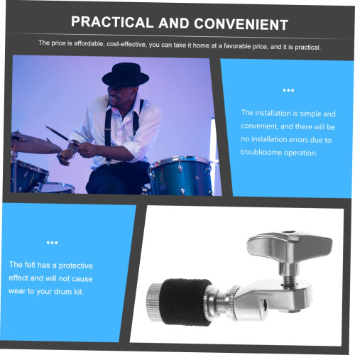 Professional Metal Hihat Clutch with Secure Locking System, Durable Drum Cymbal Replacement 2