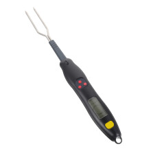 Digital Meat Thermometer Fork with LCD Display, Instant Readout and Cooking Level Indicator for BBQ