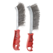 4pcs Heavy Duty Wire Brush Set for Rust Removal with Ergonomic Grip and  Carbon Steel Bristles
