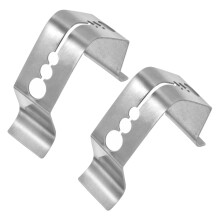 2pcs Adjustable BBQ Thermometer Probe Clip Stainless Steel Grill Holder for Cooking and Smoking