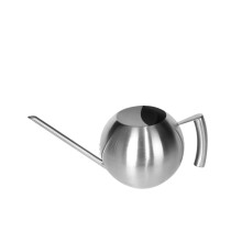 Stainless Steel Watering Can with Long Spout for Indoor Outdoor Plants Scratch Resistant Silver