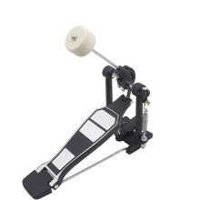 Bass Drum Pedal with Felt Beater, Durable Alloy Construction, Stable Performance for Kick Drum