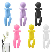 Plant Propagation Station and TPR Support Clips Set of 6 – Colorful Indoor Decorative Tools for Cuttings