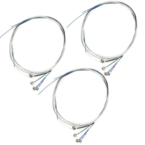 12Pcs Steel Nickel Violin Strings Set, Durable Lightweight Design, Universal Fit Accessories