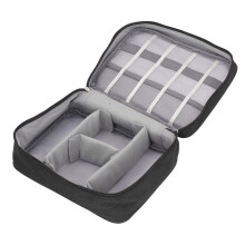 Data Cable Charger Bag Large 24.5x18.5x10cm Black