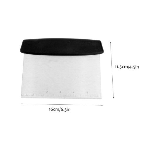 Stainless Steel Dough Cutter Scraper with Ergonomic Handle Grip for Baking BBQ and Griddle Cooking 1