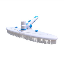 Pool Vacuum Head and Swimming Pool Brush, Curved LowProfile Hard Bristle for Wall and Floor
