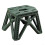 Folding Stool with Hexagonal Comfort Seat, Durable Load Support for Camping and Outdoor Use (Black) 1