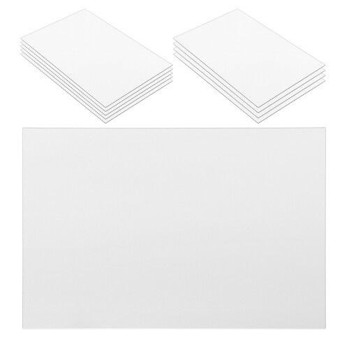10Pcs Shatterproof Acrylic Mirror Tiles Self-Adhesive White Wall Decor