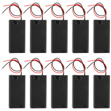 10Pcs Plastic Aa Battery Holder with for Electronic Projects