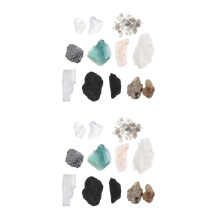Natural Crystal Stone Samples Rock Identification Kits for Decor