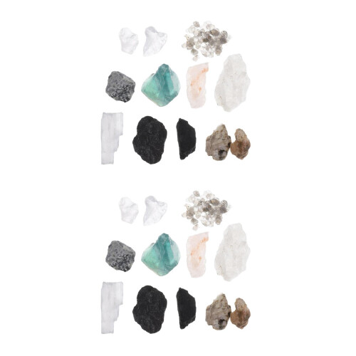 Natural Crystal Stone Samples Rock Identification Kits for Decor