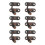 6Pcs Iron Decorative Small Latches Vintage Lock Clasps for Boxes 1