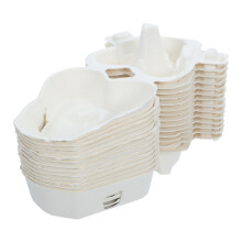 30Pcs Recycled Paper Heart Egg Cartons 3-Egg Holders for Home & Farm