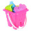 1Set Kinderen Strand Speelset ABS Emmer Schep in Heldere Kleuren 1