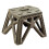 Folding Stool with Hexagonal Comfort Seat, Durable Load Support for Camping and Outdoor Use (Black) 4