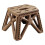 Folding Stool with Hexagonal Comfort Seat, Durable Load Support for Camping and Outdoor Use (Black) 5