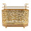 Golden Metal Makeup Brush Storage Rack Decorative Vanity Stand 1