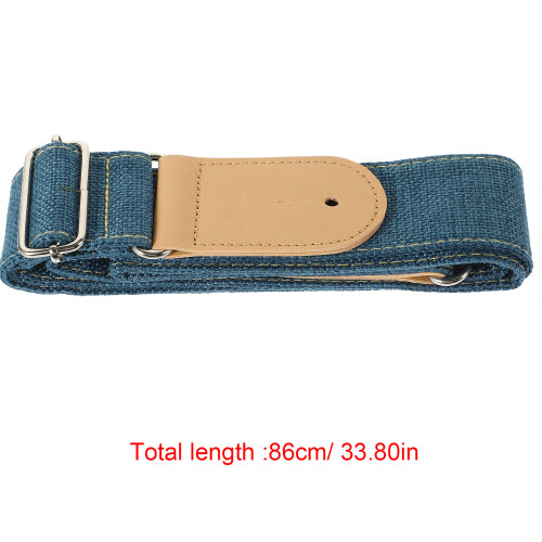 4Pcs Blue Flexible Replacement Guitar Strap for Electric Acoustic Bass 1