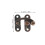 6Pcs Iron Decorative Small Latches Vintage Lock Clasps for Boxes 2