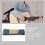 4Pcs Blue Flexible Replacement Guitar Strap for Electric Acoustic Bass 5