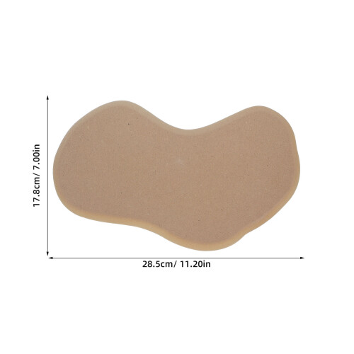 Holzplatine Töpfern Wolkenform Tonform Khaki 1