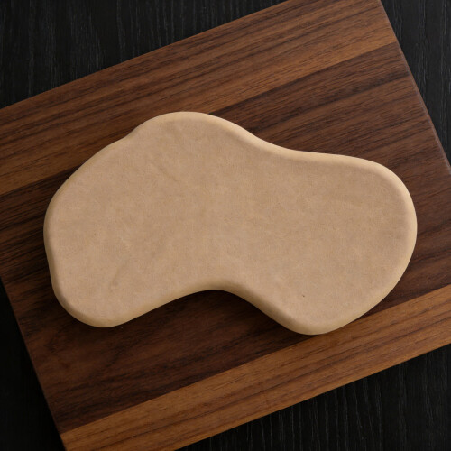 Holzplatine Töpfern Wolkenform Tonform Khaki 2