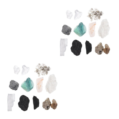 Natural Crystal Stone Samples Rock Identification Kits for Decor 1