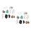 Natural Crystal Stone Samples Rock Identification Kits for Decor 4