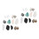 Natural Crystal Stone Samples Rock Identification Kits for Decor 5