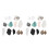 Natural Crystal Stone Samples Rock Identification Kits for Decor 7
