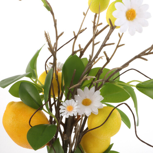 Decorative Artificial Lemon Branch with Lifelike Lemons for Table 2