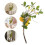 Decorative Artificial Lemon Branch with Lifelike Lemons for Table 8
