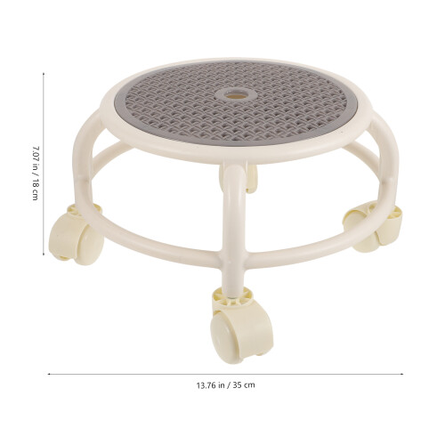 Low Rolling Stool With Wheels For Home Office Or Garage 1