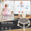 Low Rolling Stool With Wheels For Home Office Or Garage 3