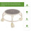 Low Rolling Stool With Wheels For Home Office Or Garage 5