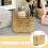 Golden Metal Makeup Brush Storage Rack Decorative Vanity Stand 3
