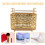 Golden Metal Makeup Brush Storage Rack Decorative Vanity Stand 5